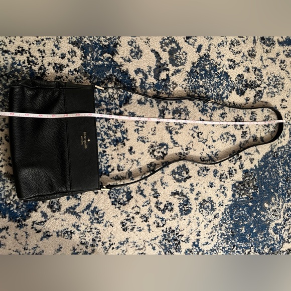 Black Leather Kate Spade Cross Body Purse - Picture 7 of 9